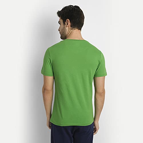 Image of AM SWAN Premium Cotton Half Sleeve Henley T-Shirts