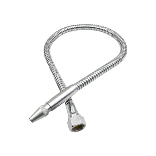 Tubo metálico flexible para refrigeración por agua Manguera de refrigerante flexible de metal for agua y aceite con cabezal redondo(Inner Thread,1/4 400mm)