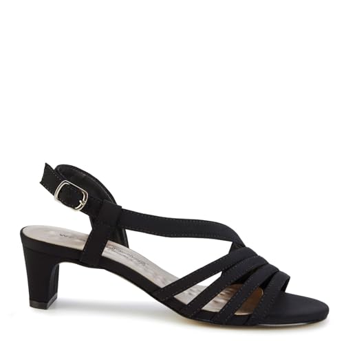 ROS Hommerson Lettie Womens Evening Pump Black Micro - 9.5 X-Wide