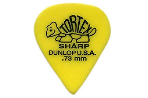 Dunlop médiators Tortex Sharp 073 jaune (12 pièces) - Les Beatles, Paul McCartney, John Lennon, RIngo Starr, George Harrison Dunlop médiators Tortex Sharp 073 jaune (12 pièces)