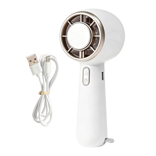 Ventilador portátil USB de 3 velocidades y mosquetón para un frescor inmediato