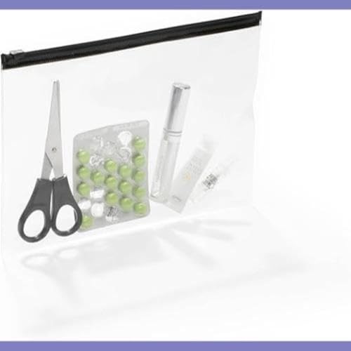 Durable Reißverschlusstasche A5, 5 Stück, transparent, 248001