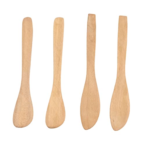 Cabilock 4pezzi Coltello da Pane in Legno Manico per Uso Facile Utensile da Cucina per Spalmare Condimenti
