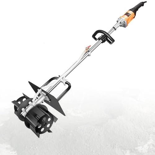 Portable Electric Cement Mixer with Digital Display, 320mm Mixing Width, 1000-2000RPM, 6 Adjustable Speeds, 10m Water Pipe, Ideal for Plaster, Cement, Paint, Fodder Mixing