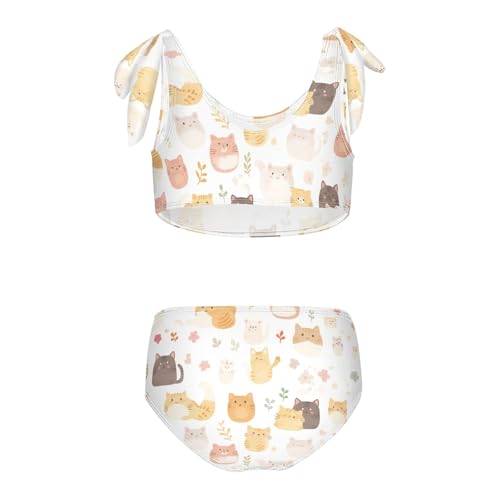KLL Kitties Girl Two Piece Bikini Sets Beach Swimsuits Swimming Suits Adjustable Shoulder Strap2