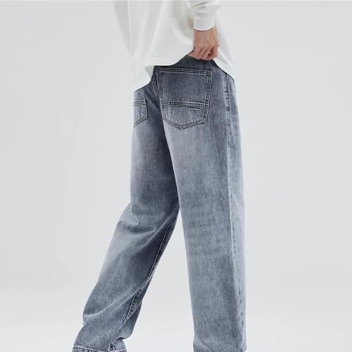 Men's Vintage Baggy Jeans Straight Loose Denim Pants Oversize Wide Leg Fashion Streetwear Trousers3
