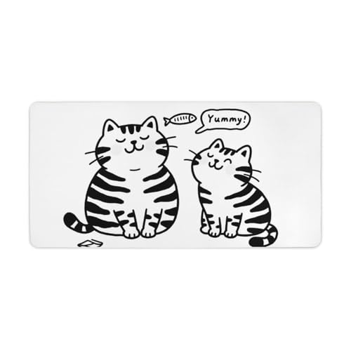 Tapis de souris antidérapant 60x30 cm pour stabiliser votre clavier