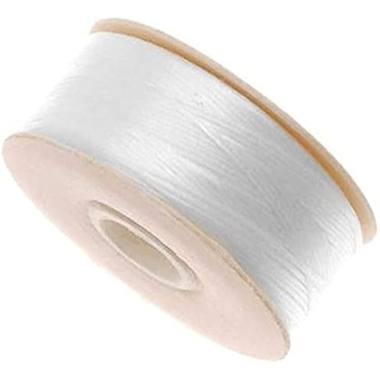 Nymo 10 Bobbins of 64 Yards Size D White Nylon Beading Thread for Delica Beads