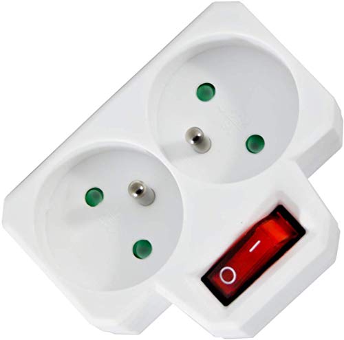 Preisvergleich Produktbild Arcotec 274682 Prise Biplite 16 A avec Interrupteur