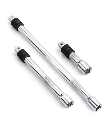 Bates- Locking Extension Bar Set 3 Piece 3/8 Drive 3 6 10 Silver Locking Extension Set