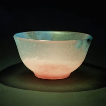 Amazon.co.jp: パート ド ヴェール おちょこ 桃色 ガラス作家