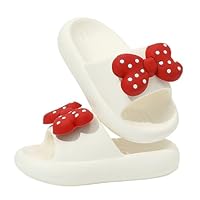 Mädchen Hausschuhe Kinder Schleife Badeschlappen rutschfest Dusch Badeschuhe Unisex Kinder Weiche Dicke Sohle Strand Hausschuhe Sommer Leicht Badelatschen Outdoor Pantoffeln