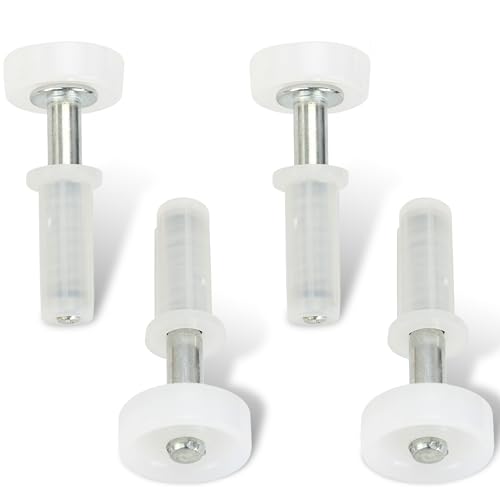 Spring-Loaded Bi-Fold Door Top Roller Guide Wheel 4-Pack