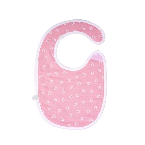 Image of TIDY SLEEP Muslin Pure Cotton 3 Layer Baby Bibs, Skin Friendly Ultra Soft Pure Cotton Baby Bibs Assorted Colour
