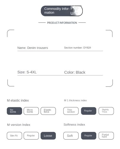 Jeans Pants Trousers Denim Spring and Autumn Washed Black Men's Classic Loose Casual4