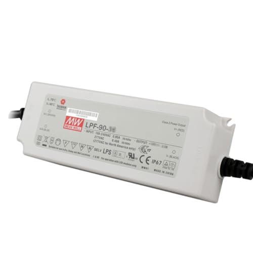 Driver LED LPF 90W 4.5A Transformateur AC-DC LPF-90-20 étanche avec boîtier PFC IP30