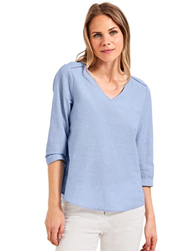 CECIL Damen B343977 Chambree Sommerbluse, Blouse Blue, XXL