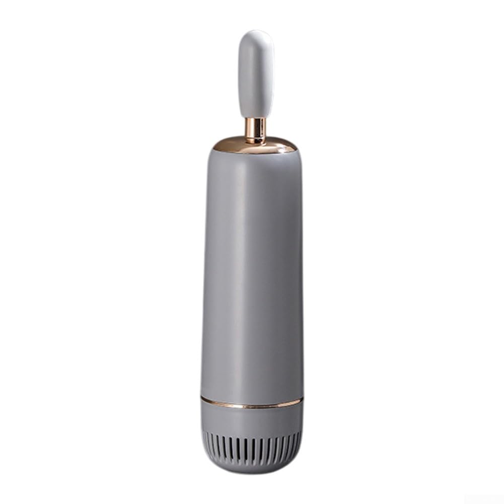 Brosse WC en poils TPR avec support mural fermé et tête de brosse grise