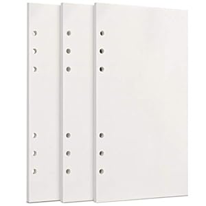 Toplive A6 Nachfüllpapier, 3 Stück, Blanko