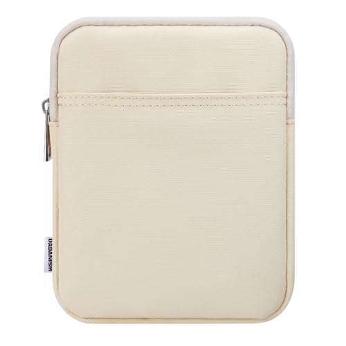 Dadanism 6-7 Pulgadas Funda Bolsa Protectora para Nuevo 7' Kindle Paperwhite y Kindle Colorsoft Signature Edition, 6' K-indle 11.ª Gen, 6' Kobo Clara BW/Colour, K-indle Oasis E-Reader, Beige