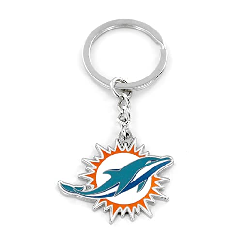 Porte-clés Miami Dolphins NFL Aminco pour organiser vos clés de maison et badge de sport