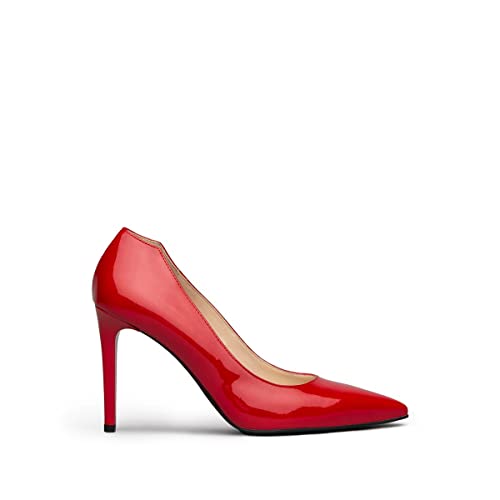 Nero Giardini E211041DE Escarpins Femme en Vernis - Rouge 37.5 EU
