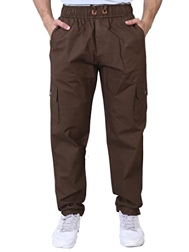 Image of Men's Cotton Solid Cargo Pant-5502
