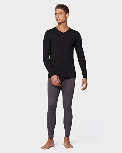 32 Degrees Heat Mens Performance Thermal Lightweight Baselayer Vneck Long Sleeve Top2