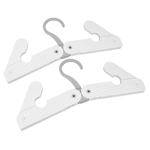 SOLUSTRE 2-Piece Foldable Hangers Collapsible Travel Clothes Rack Space-Saving Home Organizer