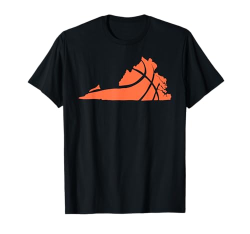 State of Virginia Basketball Design Graphic T-Shirt