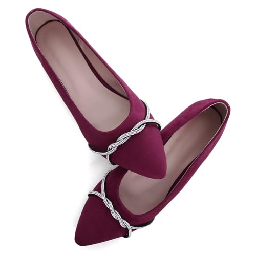 Image of Stunner Womens Flats Fashion Pointed Toe Bowknot Ballet Flats Cute Slip On Dress Flats Comfortable Party Wedding Flats2