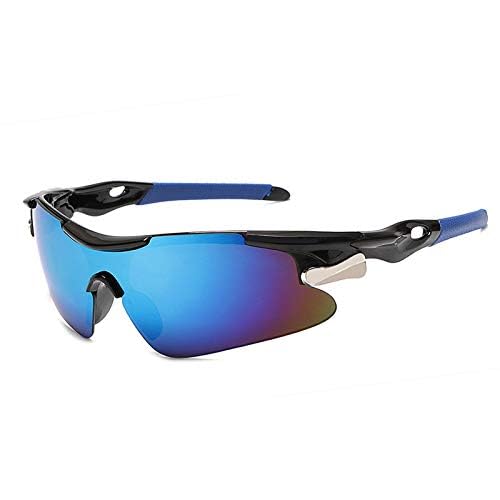 BSLVWG Polarised Sports Sunglasses for Men Women Driving Sunglasses UV400 Protection Sports Sunglasses for Cycling Running Fishing Golfing Outdoor Activities Unbreakable Frame (Blue) - Image 2