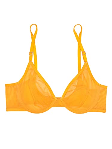 Image of Smart & Sexy Women's Sheer Mesh Demi Underwire Bra - See Through Bras