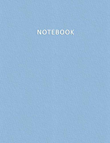 Notebook: Quaderno per appunti con 100 pagine bianche e numerate – Elegante e Moderno color pastello nella tonalità Azzurro Bebè – Misura A4 – Diario, Doddles, Schizzi, Disegni, Note, Memorie