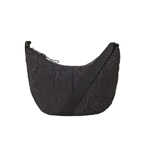 Image of Accessorize London Women's Floral Quilted Spacious Sling Nylon Travel Handbag | Ladies Purse Handbag | hand bags for women stylish