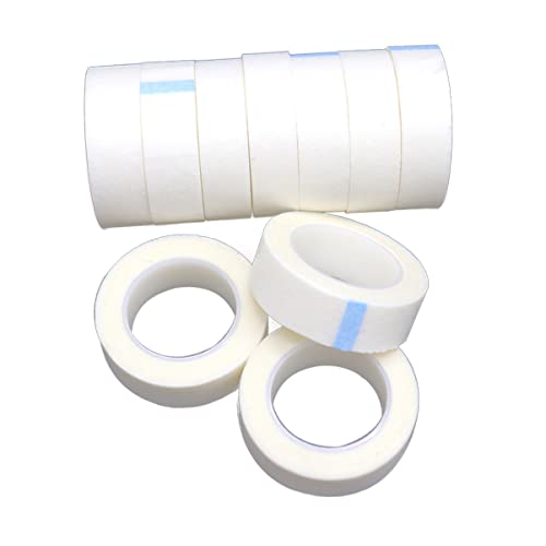 NOLITOY Lash Grafting Isolation Tape 24 Pack Non-woven Paper Patches Breathable Lash Adhesive Tape Lash Extension Tape for Eyelash