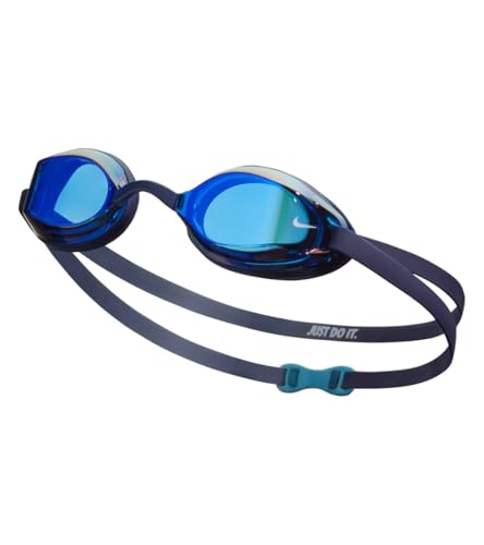 Nike NESSD130 931 Legacy Mirrored Swim Goggles Navy Size: One Size Fits Most