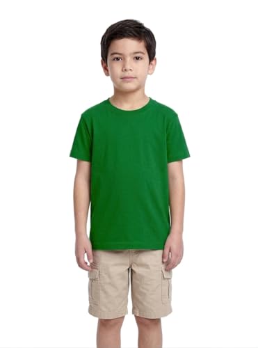 Image of Double F Branded Cotton Bio wash Round Neck Half Sleeve Solid T-Shirt for Boys and Baby