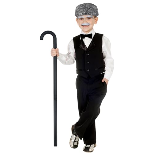Disfraz Completo Hombre Viejo para Niños BUUFAN miniatura 7