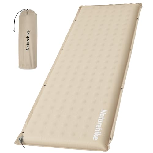 Naturehike Connectable Self Inflating Sleeping Pad, 2.36' Memory Foam Camping Pad, Backpacking Camping Mattress Pad for Tent, Travel, Car, Hammock
