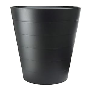 IKEA Papierkorb “Fniss” Mülleimer Aus Polypropylen – Schwarz – Durchmesser 28 cm – Höhe 28 cm – Inhalt 10 Liter