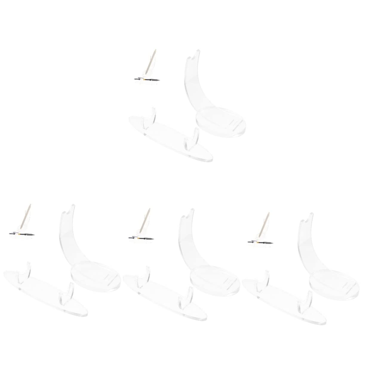 SHINEOFI 4 Set Portapenne in Acrilico Portapennarello Magnetico Cancello Di Visualizzazione Portapenne Trasparente Tazze Per Penne Porta Trucchi Supporti Per Carte Transparent 2 Pezzi * 4