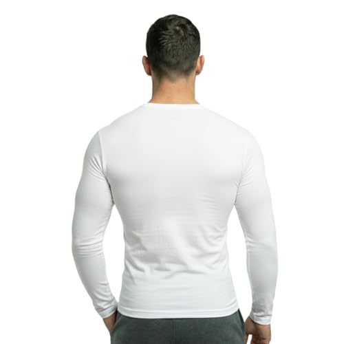Image of Men's Compression Shirts Long Sleeve, Base-Layer Quick Dry Workout T Shirts Sports,Gym, Running T-Shirt