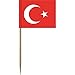 Produktbild partydiscount24 50 x Flaggenpicker / Käsepicker Türkei