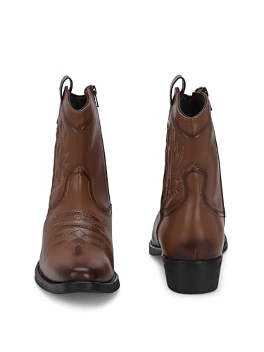 Image of Delize Black /Tan Cow Boy Chelsea Boots for Men's