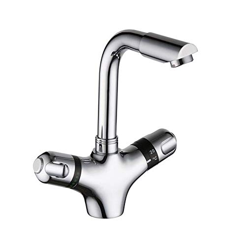 Mitigeur thermostatique de cuisine monotrou pour évier à eau chaude et froide