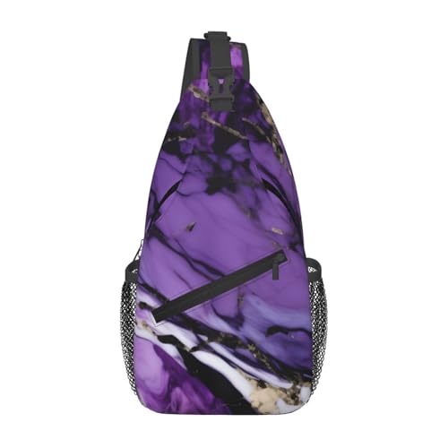 Mochila tipo bandolera estampada para senderismo y uso diario miniatura 1