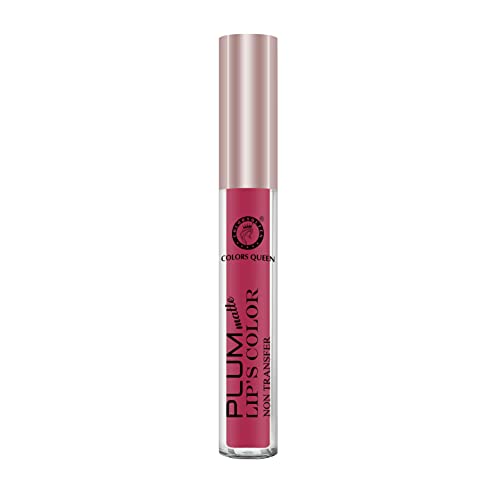 Image of Colors Queen Plum Matte Non Transfer, Water Proof, Liquid Lipstick (07 - Cherry Blossom, 7 ml)