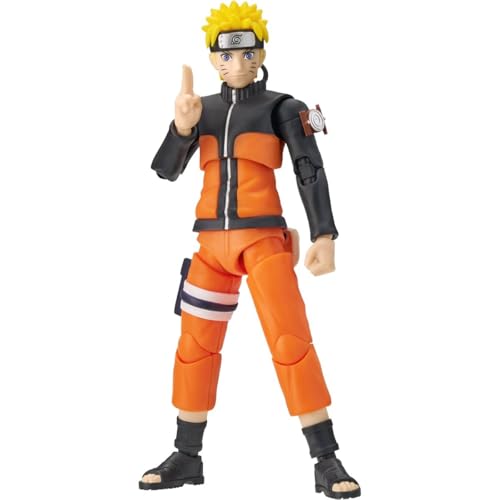 BLOKEES Naruto Shippuden Naruto Uzumaki Champion Class Model Kit, 103 piezas, 22 puntos de articulación, con Rasengan y soporte de exhibición, a partir de 14 años