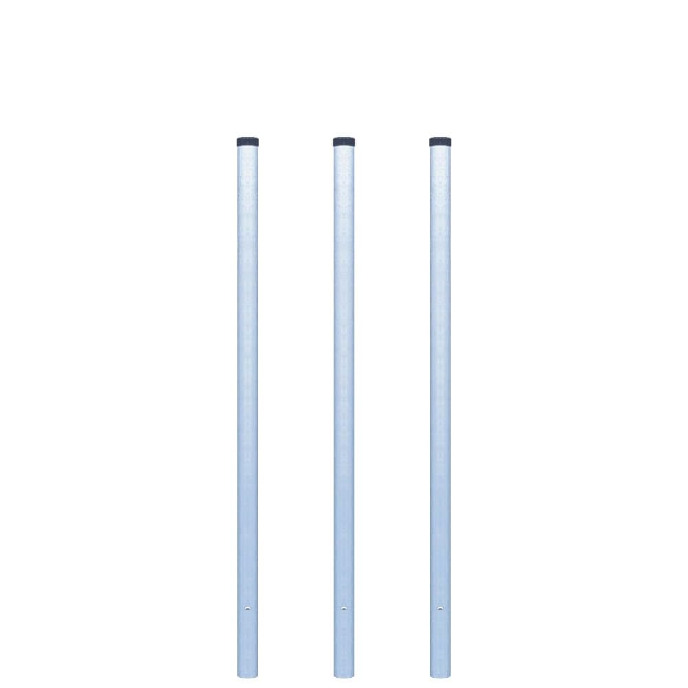 BIGPACK 3 x Rohrpfosten zum Einbetonieren, Ø 6 cm, Länge 3 m, aus Stahl, Art.-Nr. 610391 | Schilder Pfosten | Stahlrohrpfosten
